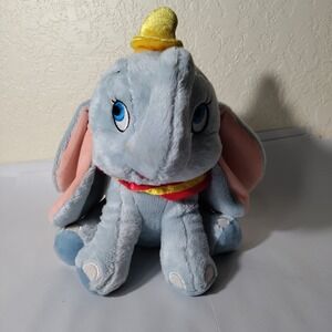 Disney Parks Dumbo Plush Soft Toy Cuddle Toy Elephant Blue 12"